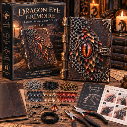🐉 Dragon Eye Grimoire Cover DIY Kit