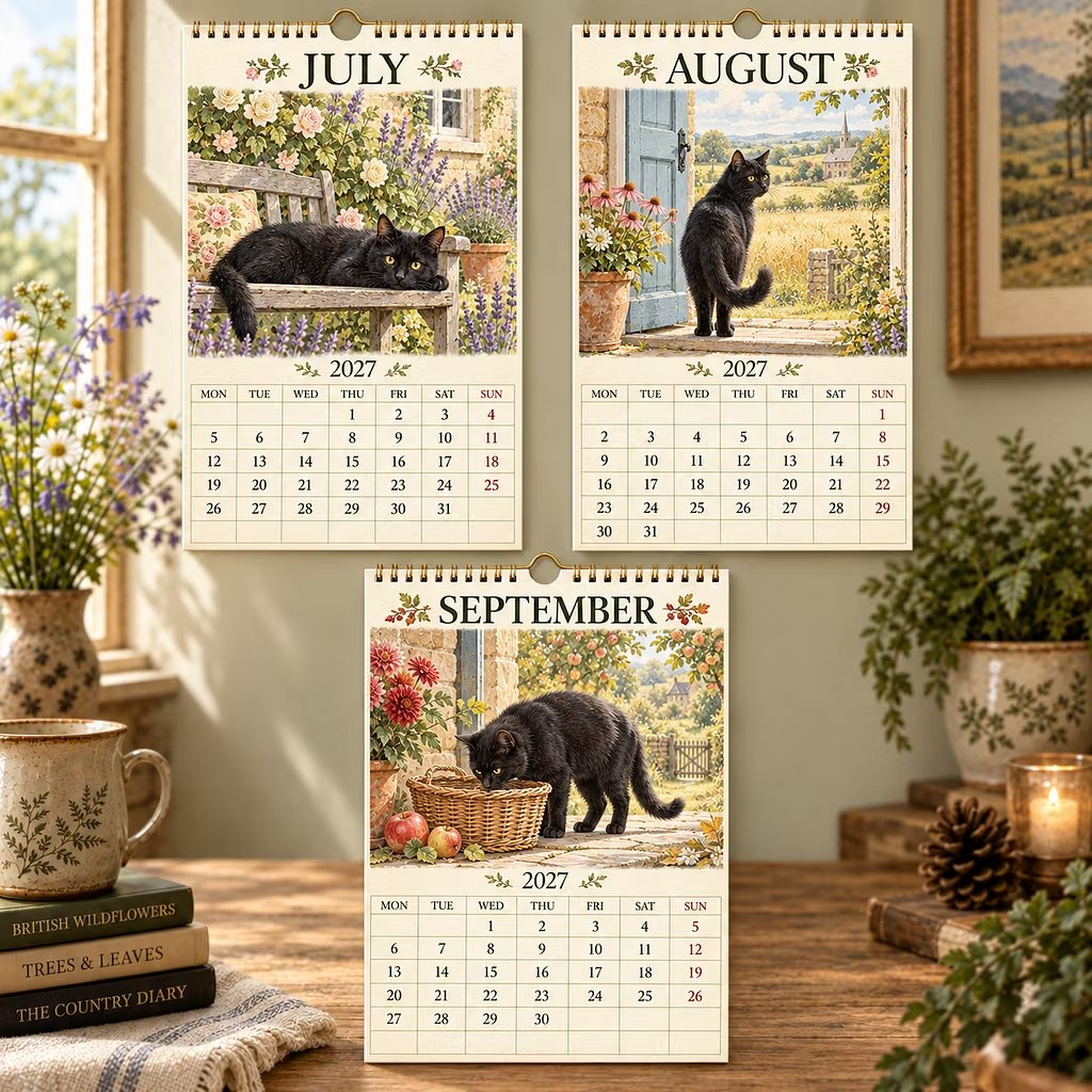 🐈‍⬛📅 2027 Black Cats Calendar - A Year Filled With Feline Charm