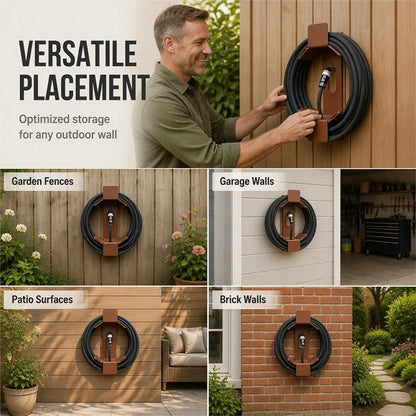 🎉📢📢50% OFF !! ⏰Wall Mounted Iron Garden Hose Holder