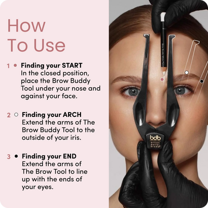 ✨ Brow Mapping Tool – Face Measuring Guide for Symmetrical Brows, Contour & Makeup Placement