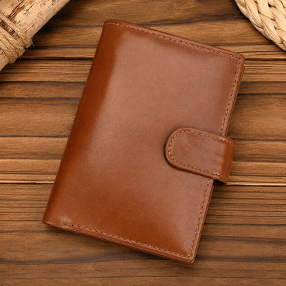 💼Top-Grain Leather Wallet for Men & Women – Bi-Fold / Tri-Fold with Coin Pocket & Multiple Card Slots