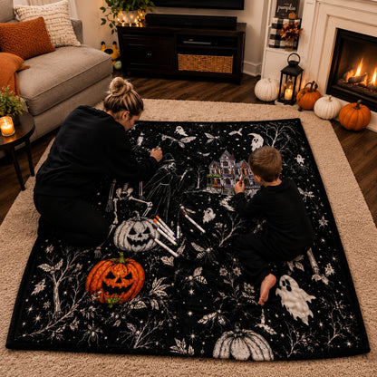 🔥Last Day 49% OFF - 🎃👻Trick Or Trace Halloween Coloring Blanket🎨(📦Buy 2 Free Shipping)