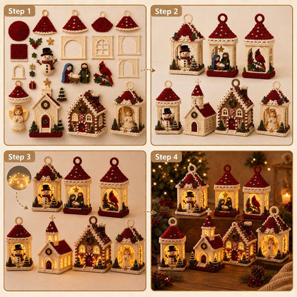 ⏳ Last Day 49% OFF – 🧶Beginner-Friendly DIY Lighted Christmas Crochet Lantern Kit Collection | Complete Kit with Coordinated Yarn, LED Lights & Step-by-Step Guide Included 💕