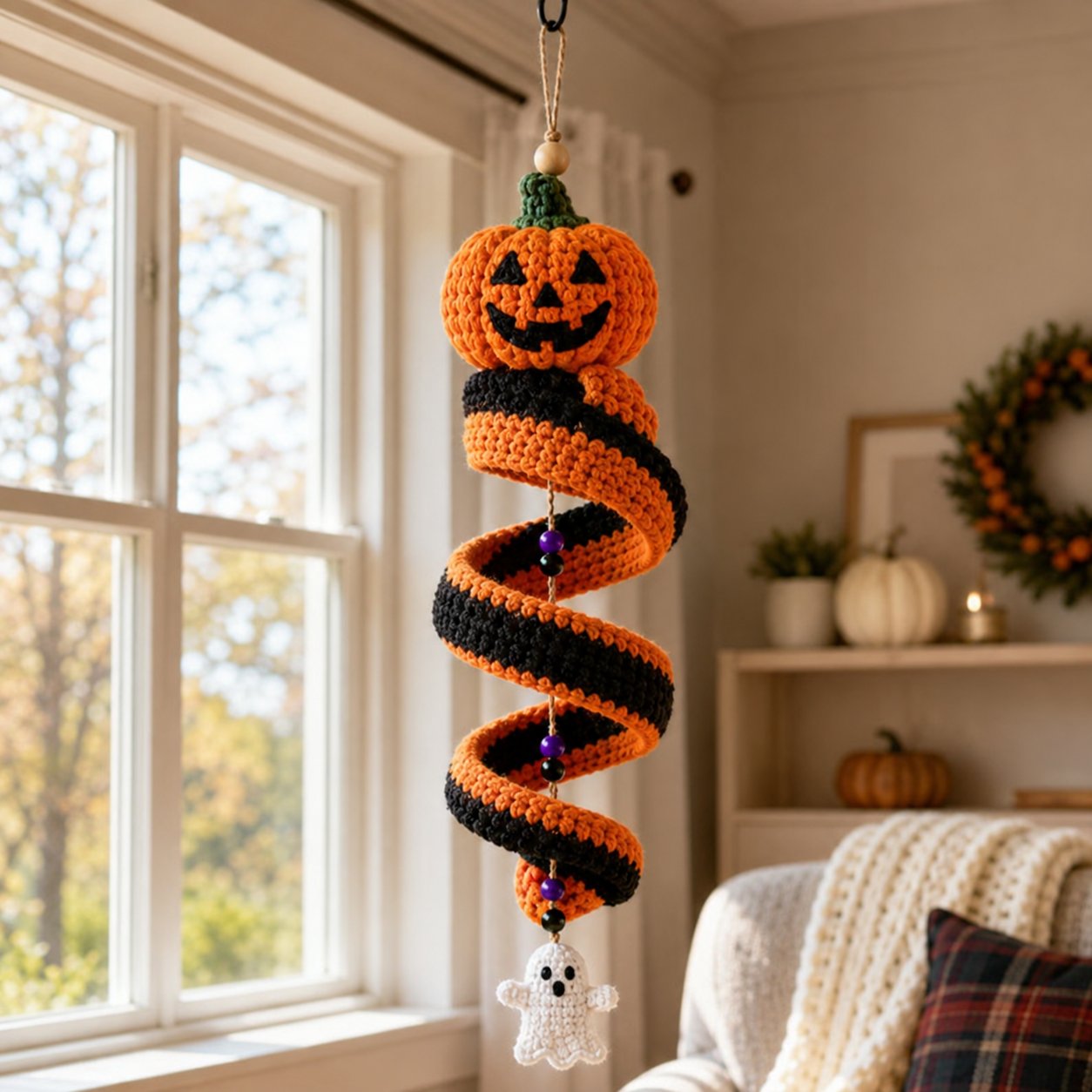 Crochet Christmas Spiral Ornament DIY Kit