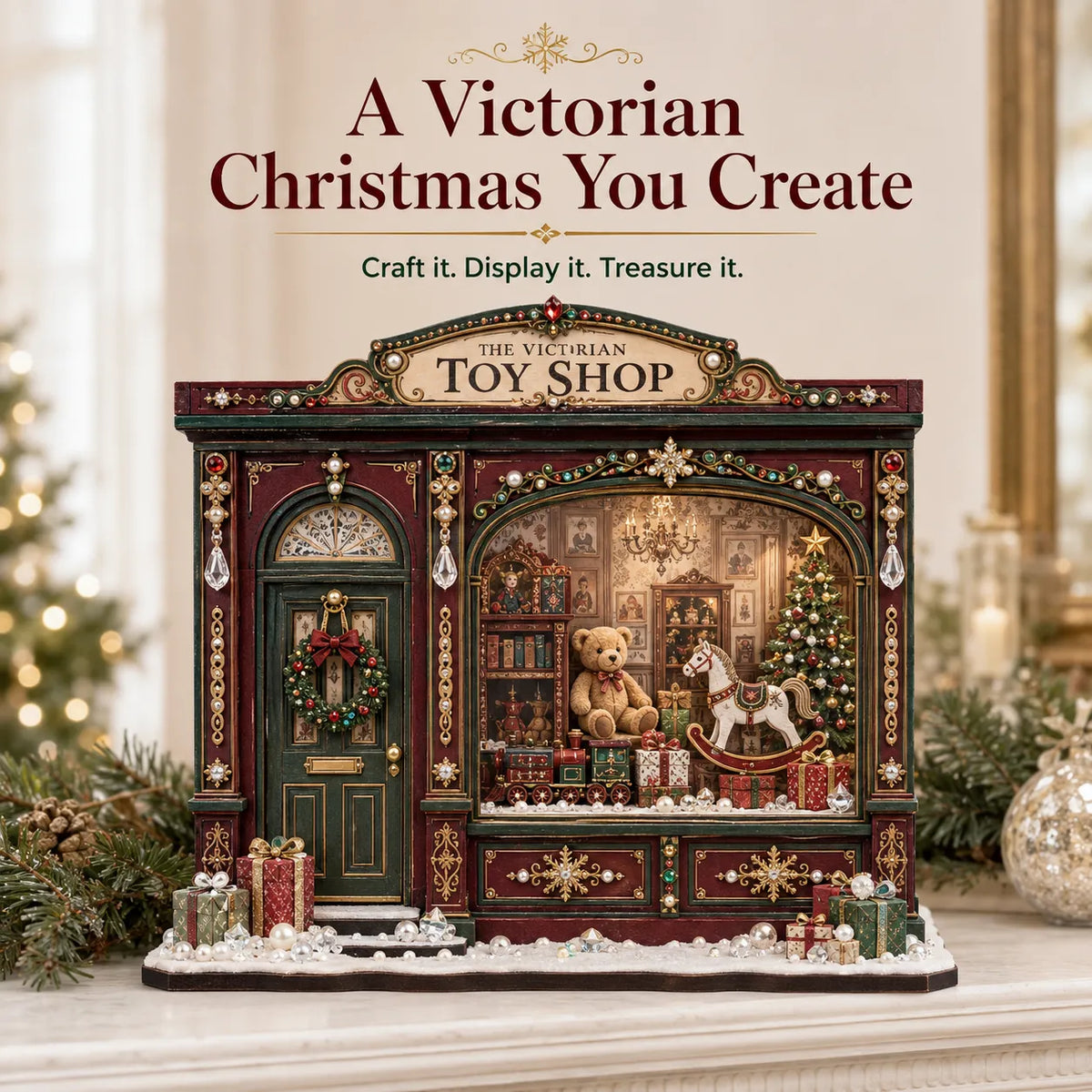 🎄Victorian Toy Shop DIY Craft Kit | Handmade Christmas Miniature Decor
