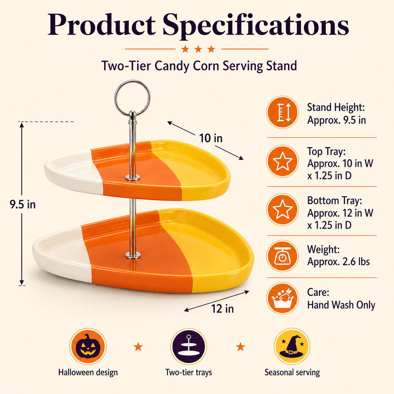 Two-Tier Ghost Serving Stand