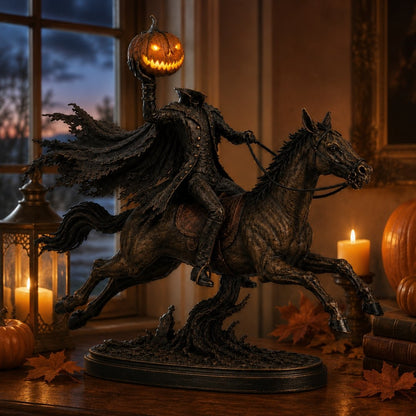 ⏰Limited Stock 60% OFF🎃🏇Midnight Chase Headless Horseman Statue