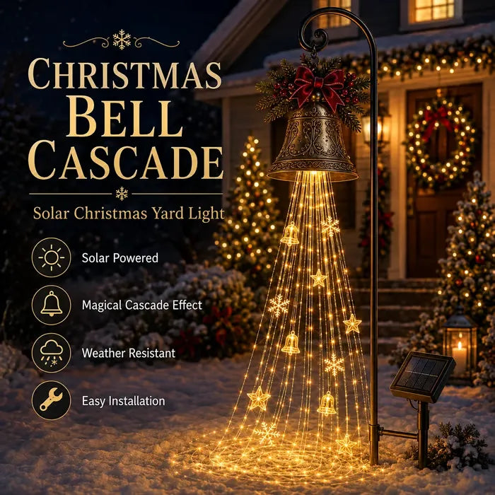 Christmas Magic Fountain Garden Light | Animated Solar Yard Stake Decor (33.5*7INCH)
