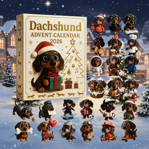 🎄HOT SALE 49% OFF🐾 2026 Dachshund Advent Calendar 🐶✨