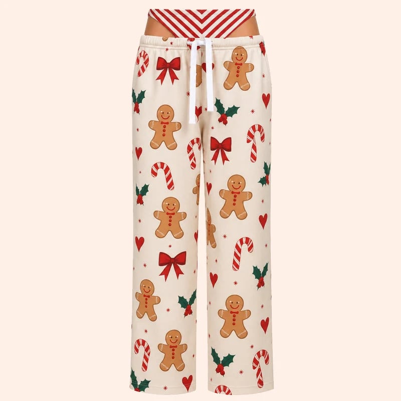 🎄 Christmas Lounge Pants – Playful Festive Print Loungewear for Holiday Nights