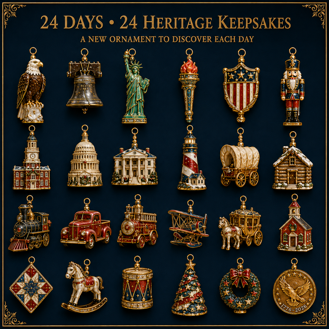 ✨America 250th Anniversary Heritage Christmas Advent Calendar