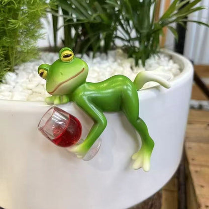 🎁🎉Only $23.99 This Week🌟🐸Garden Potted Plant Ornament: Drinking Frog🌹