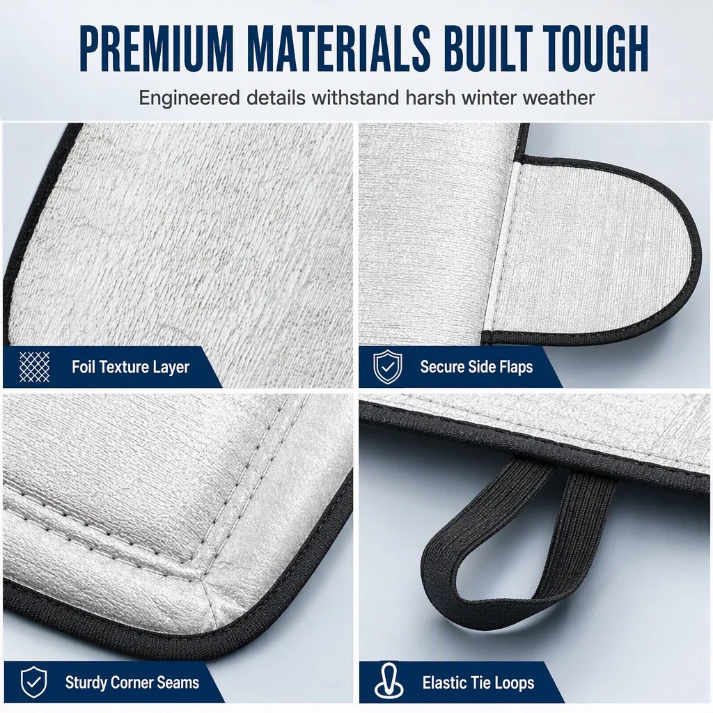 ❄️ Double-Sided Windshield Snow Cover | 0.7×1.5m