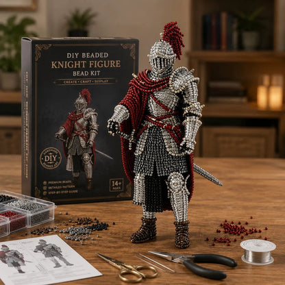 ⏳ Last Day 49% OFF – ⚔️ Beginner-Friendly DIY Legendary Medieval Knight 3D Beaded Figure Kit | Complete Kit with All Tools & Step-by-Step Guide Included 💕