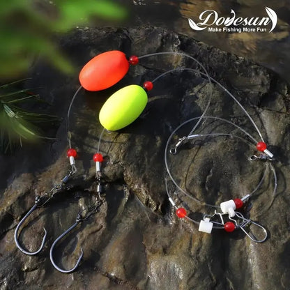 ⭐🎣 Pre‑Tied Saltwater Fish Finder Surf Fishing Rigs (6 Pack)