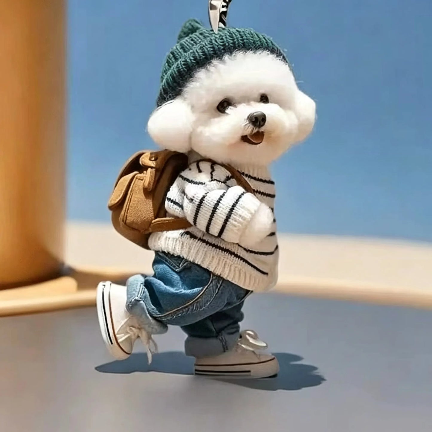TODAY'S SPECIAL OFFER-50% OFF 🔥Internet-Famous Cartoon Teddy Dog 3D Keychain