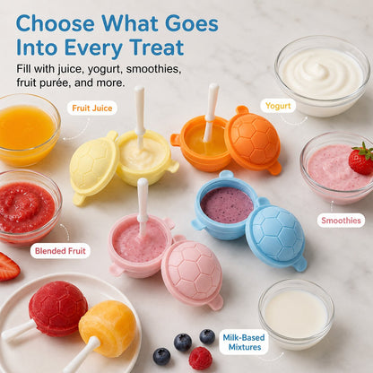 Mini Soccer Ball Silicone Popsicle Mold Set