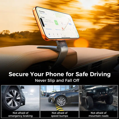 Strong Magnetic Car Phone Mount – 360° Adjustable Dashboard & Windshield Holder