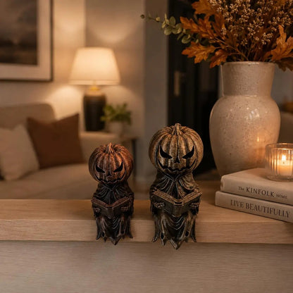 🎃 Reading Pumpkin Shelf Sitter