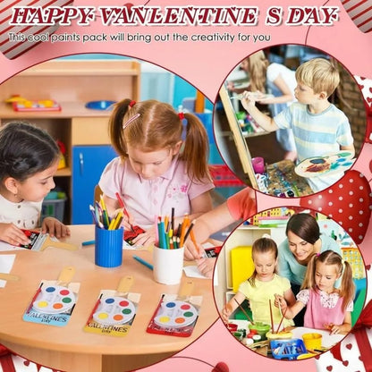 Mini Watercolor Paint Sets For Valentines Day Gifts