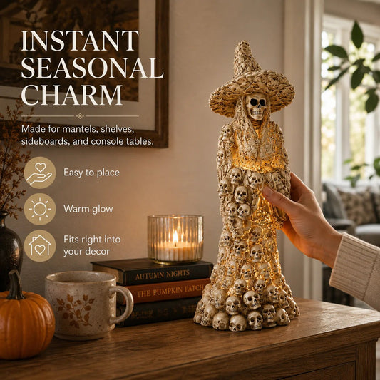 🔥Flash Sale 50% OFF-Skeleton Witch Ornament