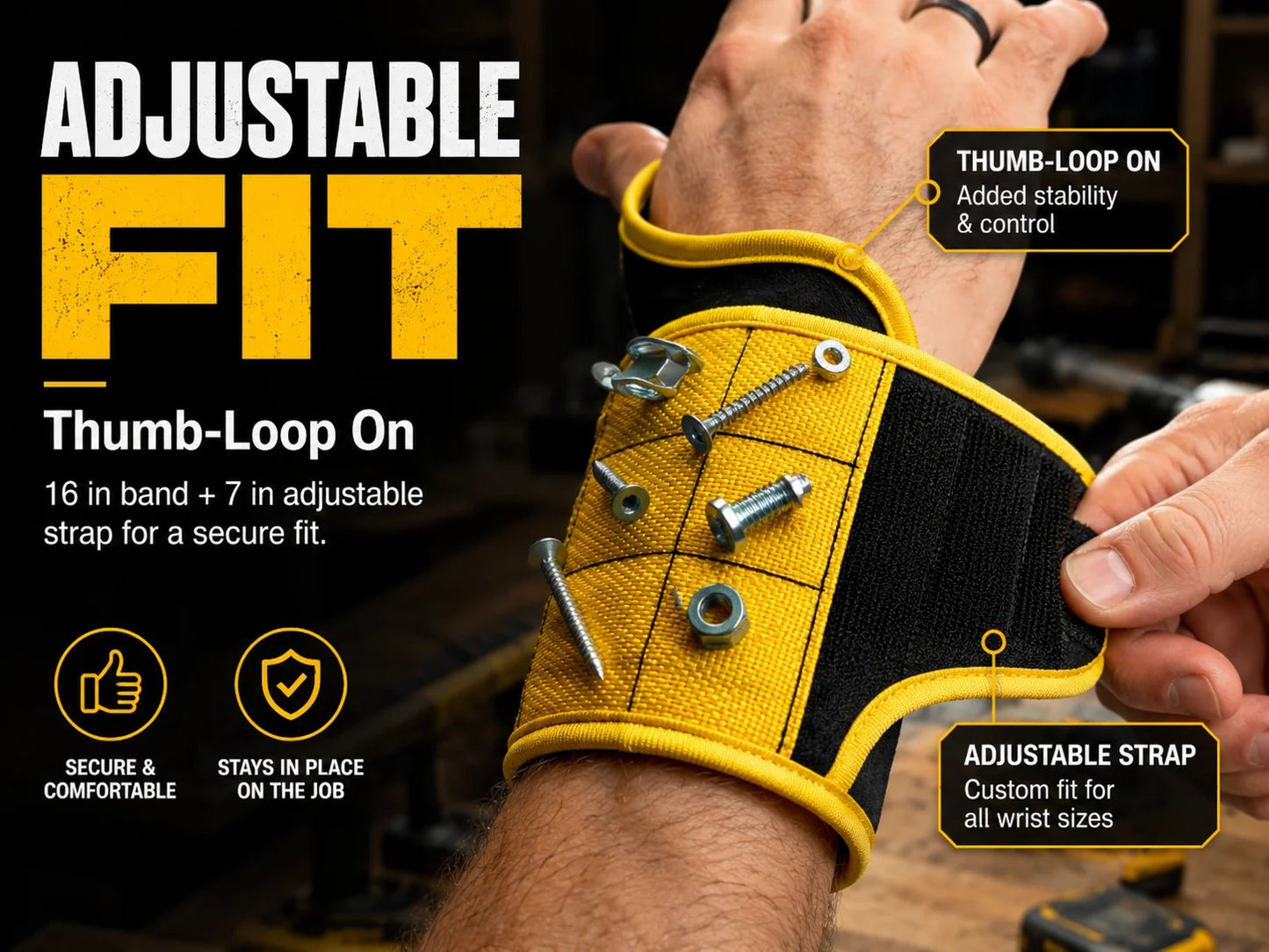 🧲Magnetic Tool Wristband | Hands-Free Hardware Holder