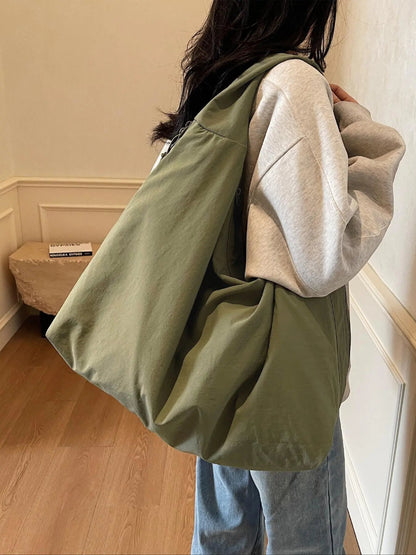 2026 School Season, Fashionable Crossbody Shoulder Bag, Geometric Pattern, Large Capacity, Multi-Pocket, Casual Style, All Seasons, Casual Commuter Bag