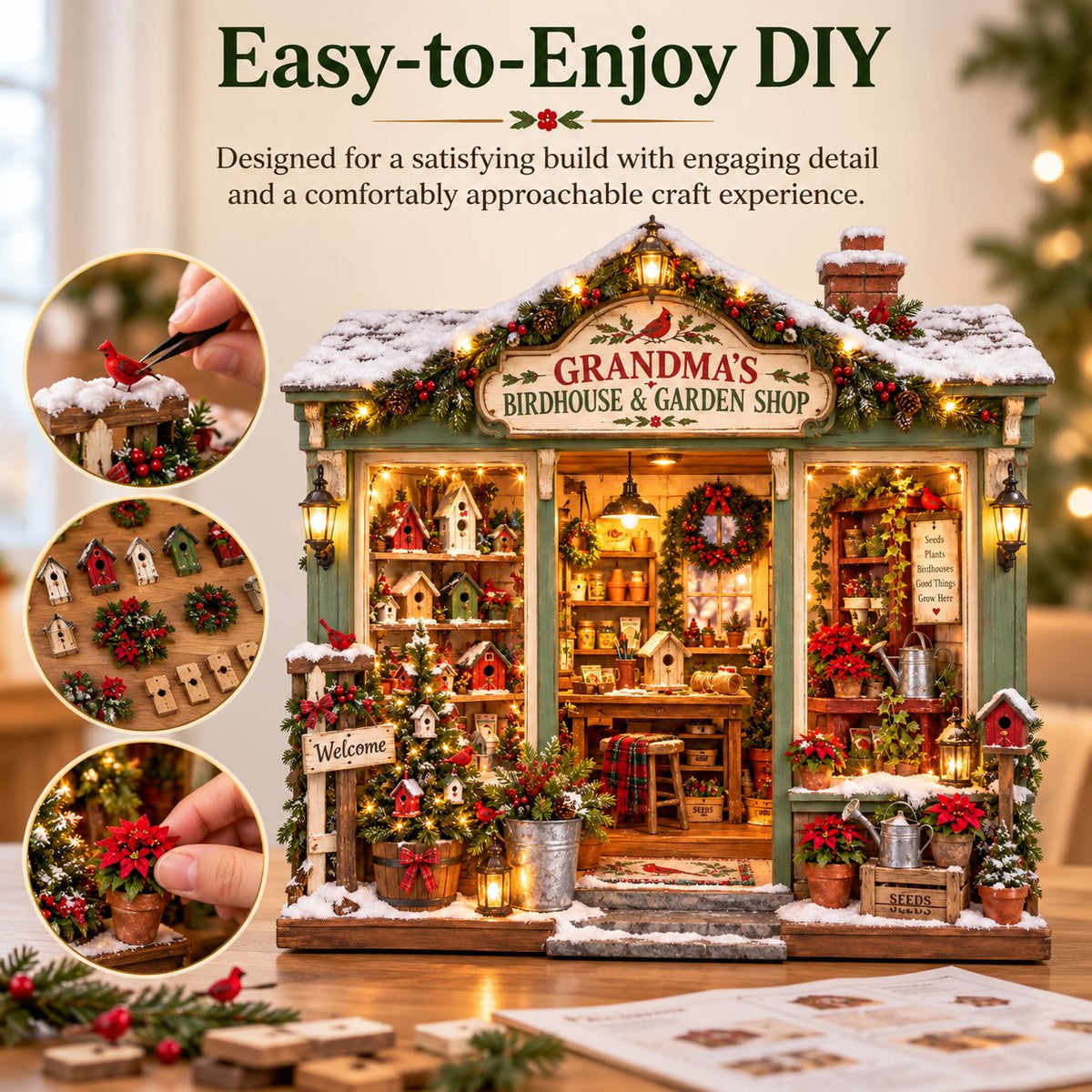 🐦 Build Your Own Grandma’s Christmas Garden Shop 🌿