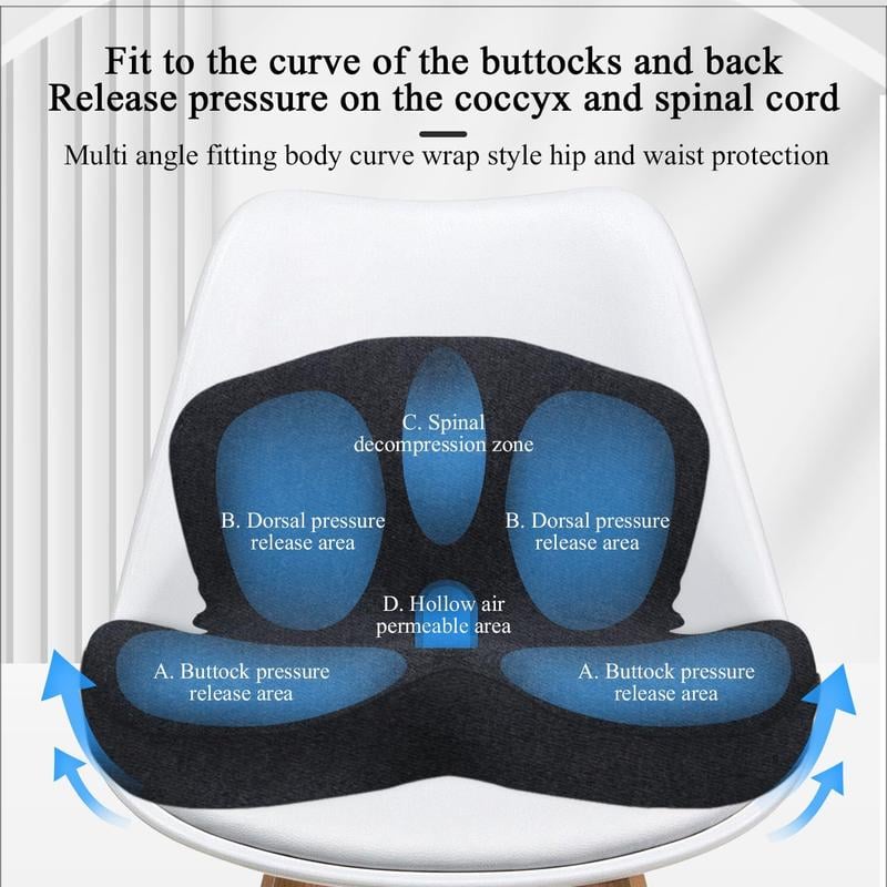 🔥Non-Slip Memory Foam Seat