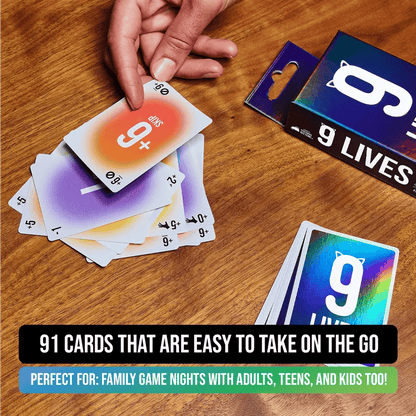 🐱 9 Lives – Fast-Paced Count-to-9 Card Game | 2–6 Players