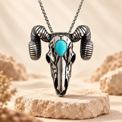 🐐 ✨ Western Skull Pendant Necklace & Belt Clip(📦Buy 2 Free Shipping)