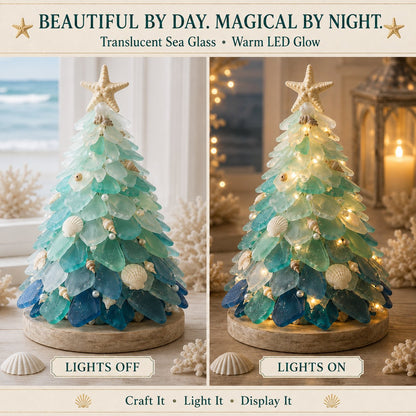 ⏳ Last Day 49% OFF – 🌊 Beginner-Friendly DIY 3D Lighted Sea Glass-Style Art Kit Collection | Complete Kit with Sea Glass-Style Pieces, LED Lights & Step-by-Step Guide Included 💕