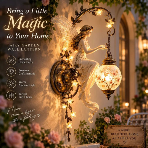 Enchanted Fairy Blossom Lantern Wall Light – Floral Fantasy Décor