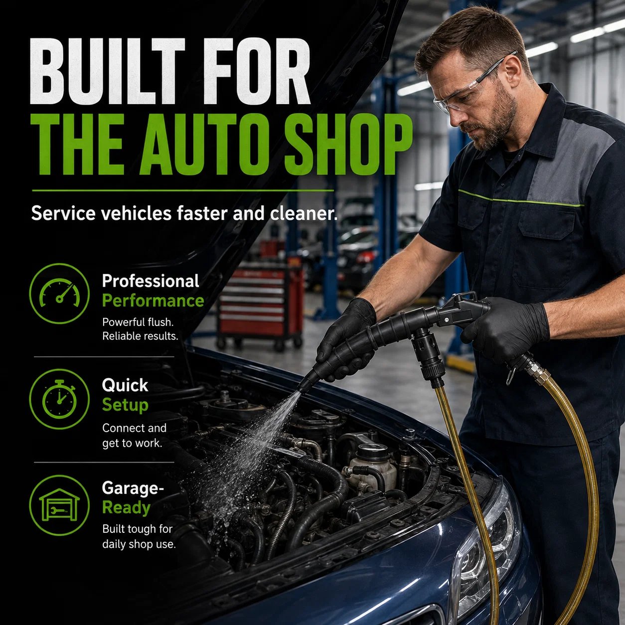 🚗High-Pressure Pulse Flush Gun Kit for Radiator Cleaning