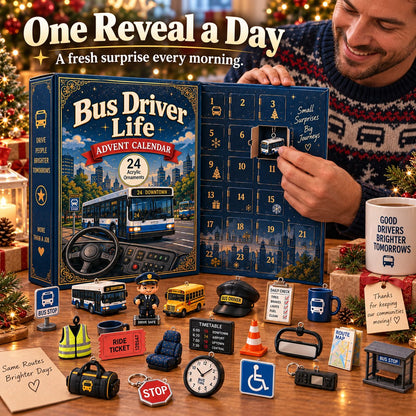 🚌 Driver’s Christmas Countdown | 24 Days of Bus-Themed Surprises ✨