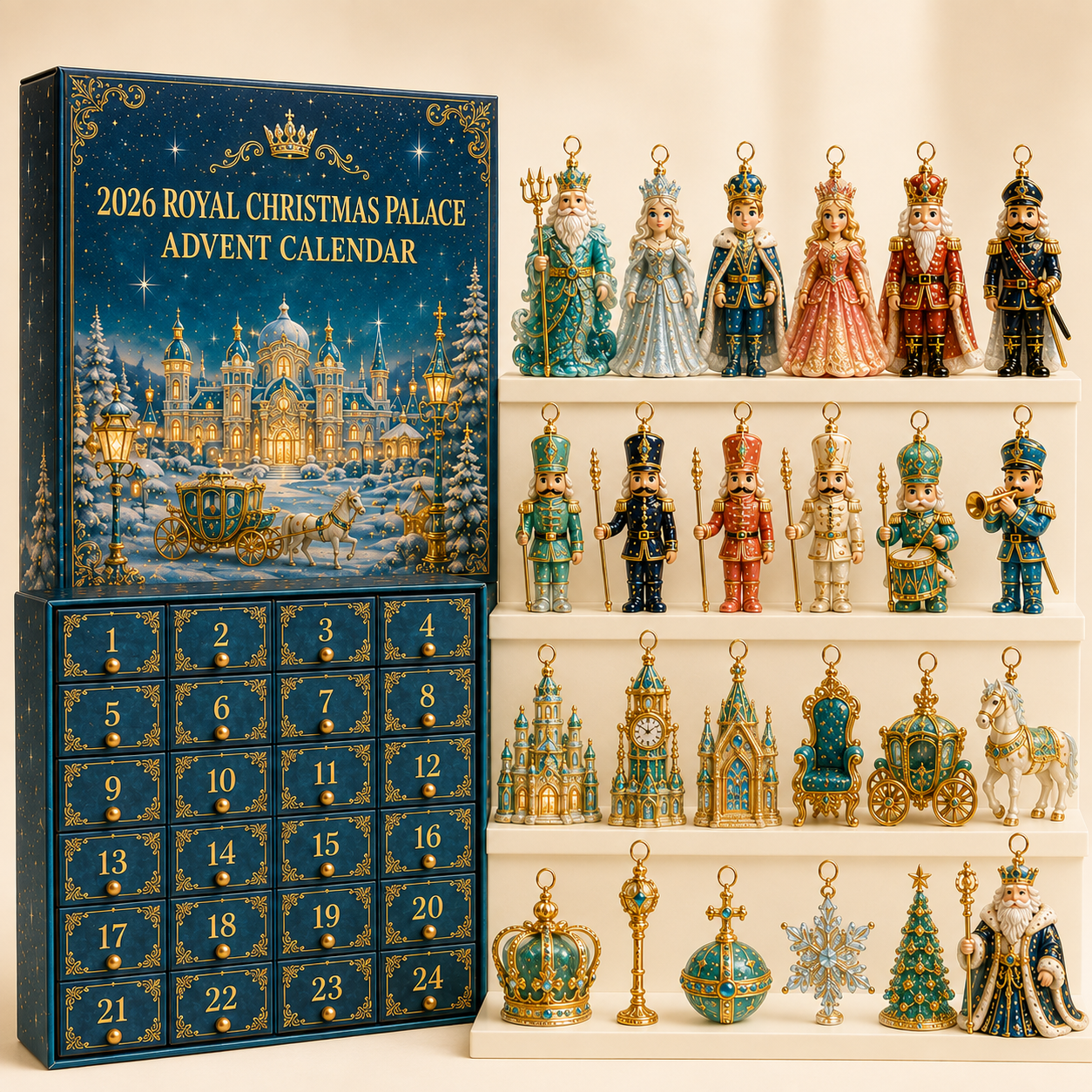 ❤️✨2026 Royal Christmas Palace Luxury Countdown Gift Set