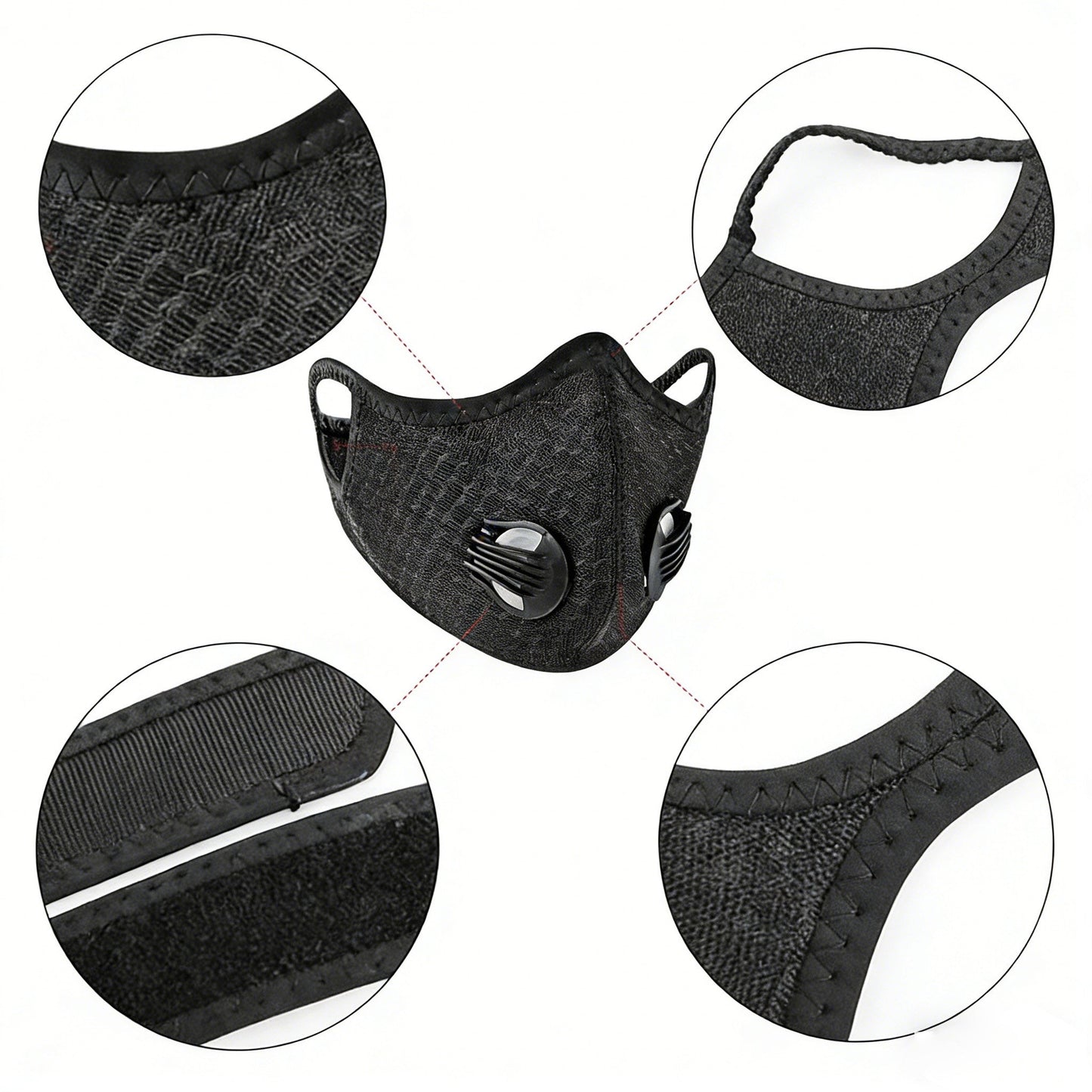 😷 Sport Mask with Exhalation Valves