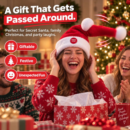🎅 🤣 Singing & Dancing Santa Hat — Animated Christmas Party Hat(📦Buy 2 Free Shipping)