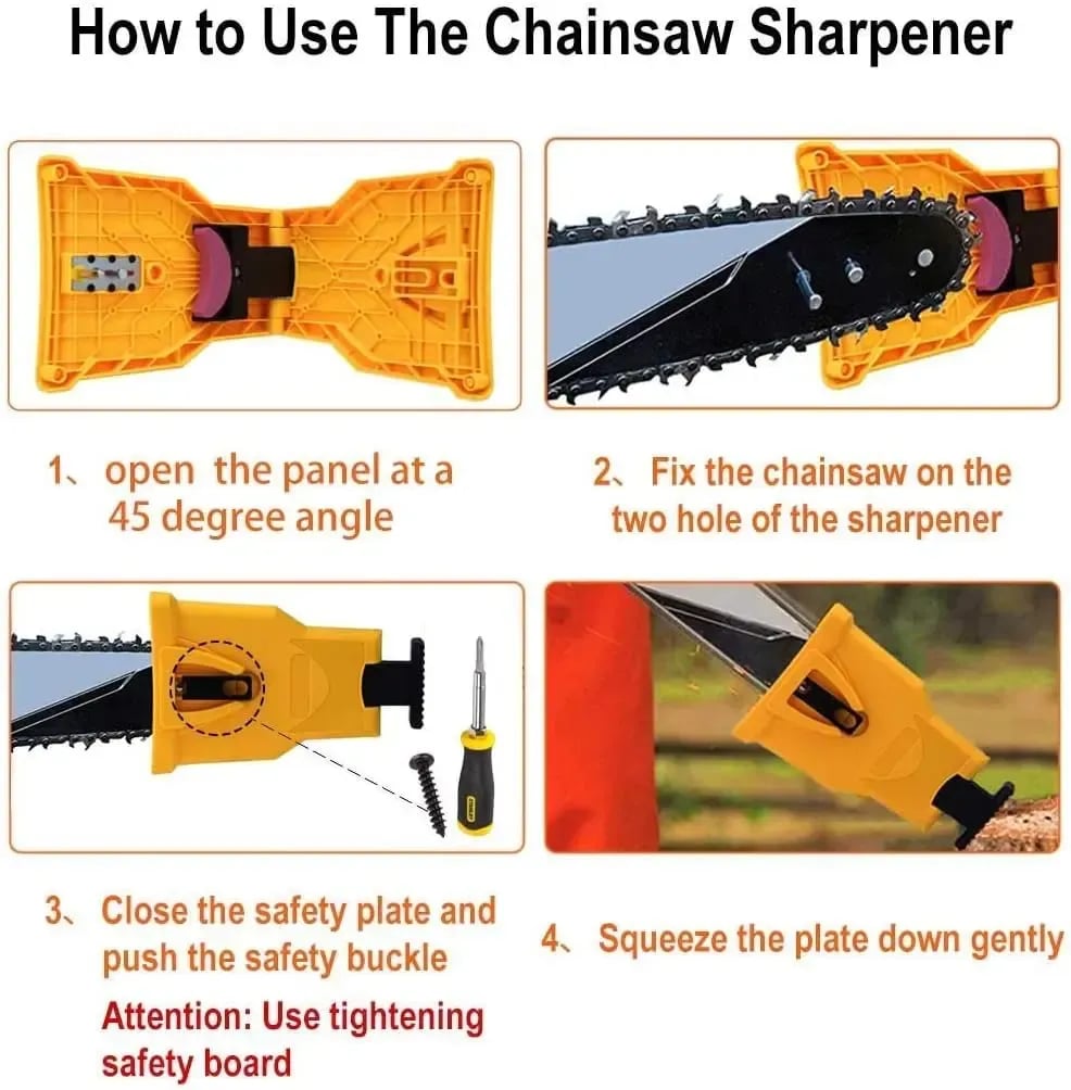 Portable 14-20" Chainsaw Chain Sharpener