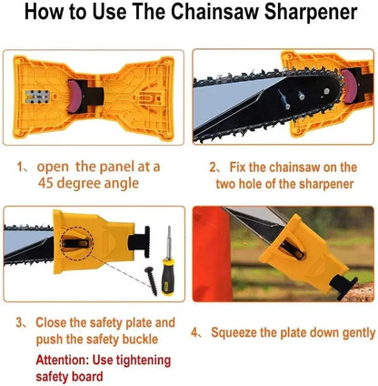 Portable 14-20" Chainsaw Chain Sharpener