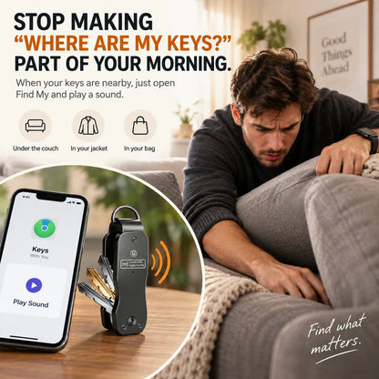 🎉🔑 Smart Key Organizer with Apple Find My — Never Lose Your Keys Again! 📍