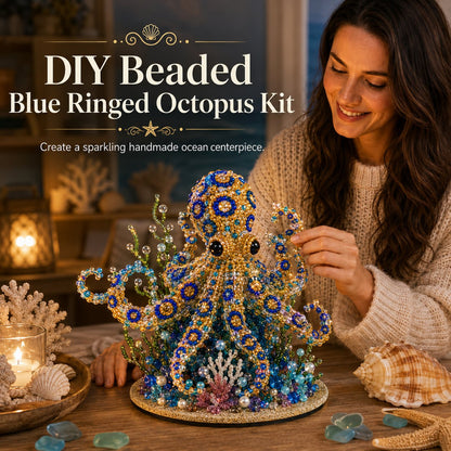 🔥 LAST DAY 49% OFF – 🌊 Ocean Sparkle Animal Craft Kit | Create a Dimensional Underwater Centerpiece with Colorful Beads, Pearls & Coastal Details 🐚✨