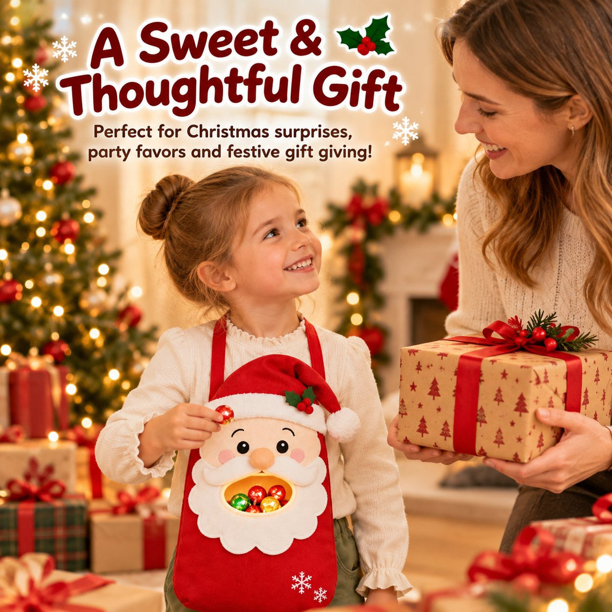 🍬 Christmas Candy Buddy Bag Collection – Festive Candy Holder & Christmas Gift Bag