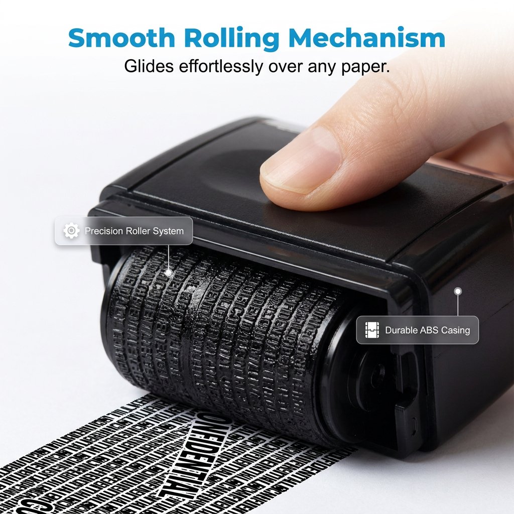 🔥🔥SALE 48% OFF!!-Privacy Protection Security Roller Stamp — Address & Billing Info Blocker, Home & Office Mailing Essentials 100m Long-Lasting Roll