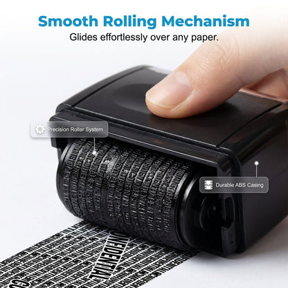 🔥🔥SALE 48% OFF!!-Privacy Protection Security Roller Stamp — Address & Billing Info Blocker, Home & Office Mailing Essentials 100m Long-Lasting Roll
