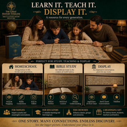 Biblical World History Fold‑Out Timeline Chart