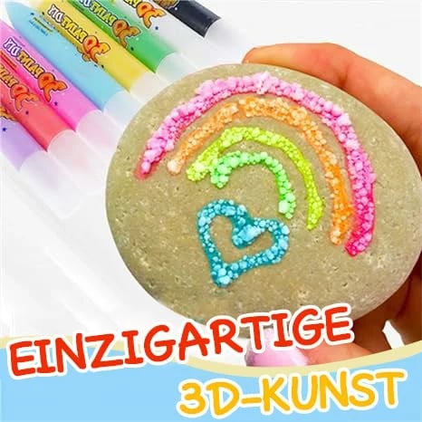 Magic Puffy 3D Art Pens – Heat-Activated Craft Markers