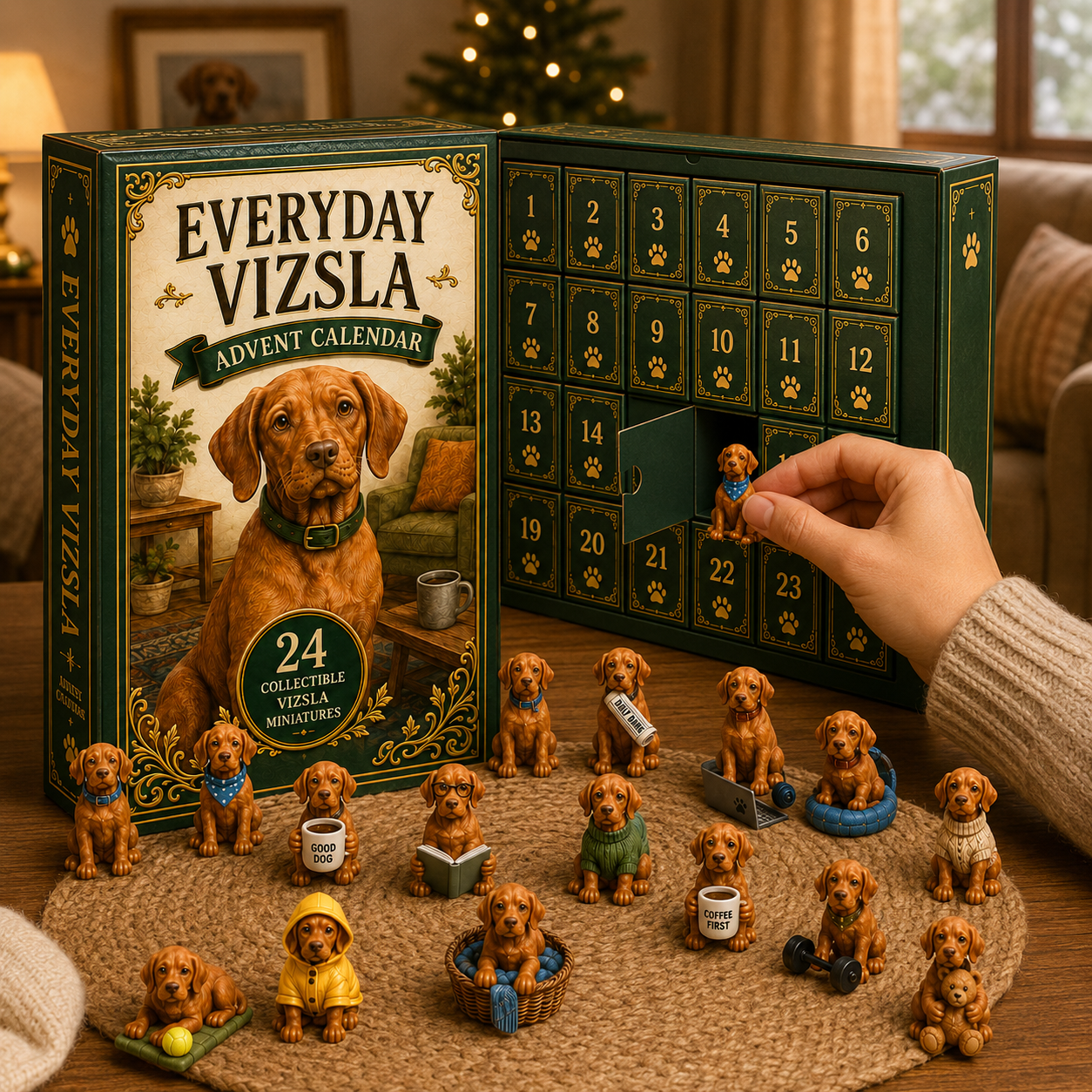 Everyday Vizsla Advent Calendar as a Christmas gift