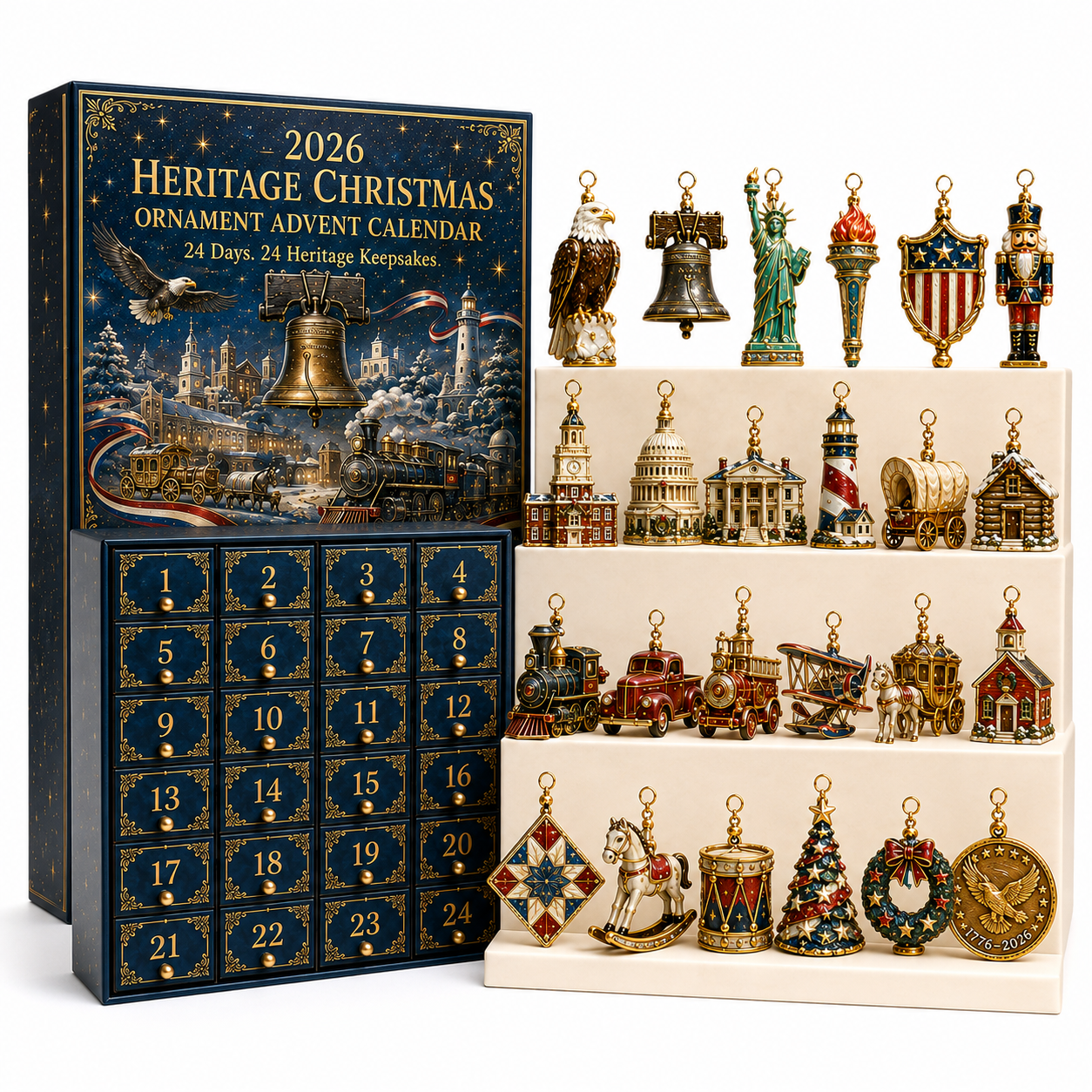 ❤️✨America 250th Anniversary Heritage Christmas Advent Calendar