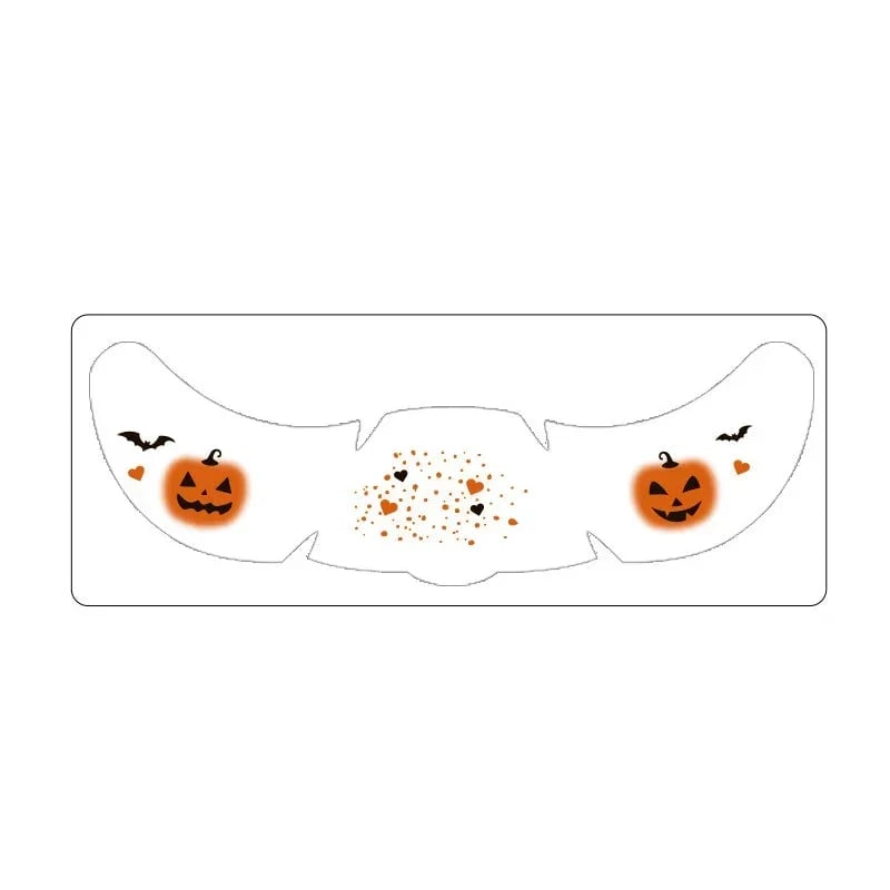 🎃👻 Halloween Water-Transfer Face Tattoos — Create a Spooky Look in Seconds, No Messy Face Paint Needed! 🦇✨(Set of 3)